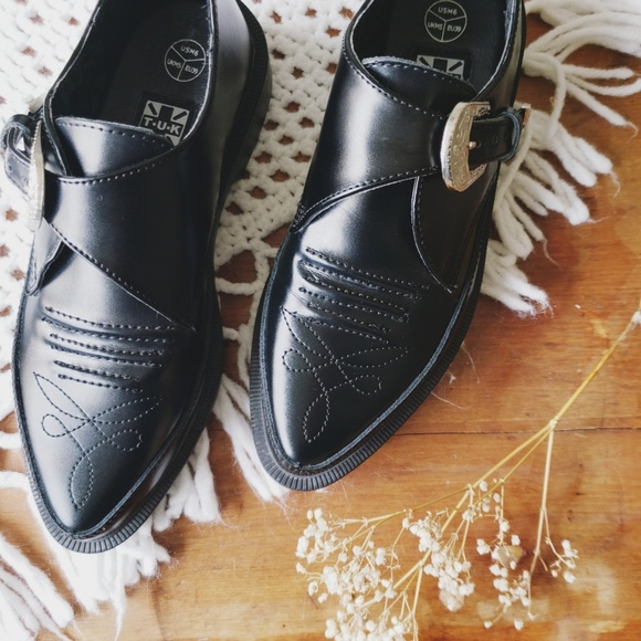 tuk Shoes - NWOT TUK Black Western Jam Shoe